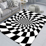 3D Stereo Rectangular Visual Geometric Living Room Carpet, 40x60cm, 50x80cm, 60x90cm, 80x120cm, 80x160cm, 120x160cm, 140x200cm