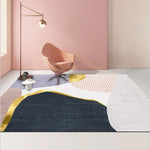 Modern Abstract Geometric Living Room Rug Coffee Table Cushion, 80x120cm, 80x160cm
