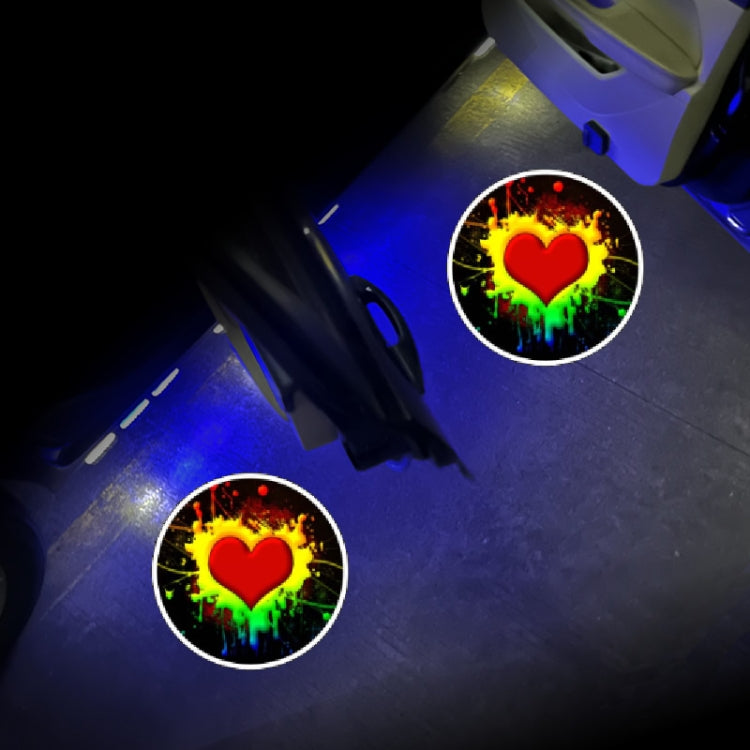 LED Infrared Induction Car Door Welcome Light Night Projection Ambient Light, Energy Circle (Blue), Energy Circle (White), Energy Circle (Yellow), Cat Claw (Yellow), Radish (Yellow), Drink (Yellow), Drink (Purple), Honor (Yellow), Honor (Purple)       ...