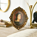 Retro Imitation Wood Home Decor Photo Frames, Spec:, Square-6 inches, Square-7 inches, Arched-6 inches, Arched-7 inches, Oval-6 inches, Oval-7 inches, Bow Round Box, A Model, B Model