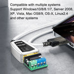 DTECH DT-5119 0.5m USB To RS485/422 Industrial Converter Serial Line Communication Adapter, DT-5119 0.5m