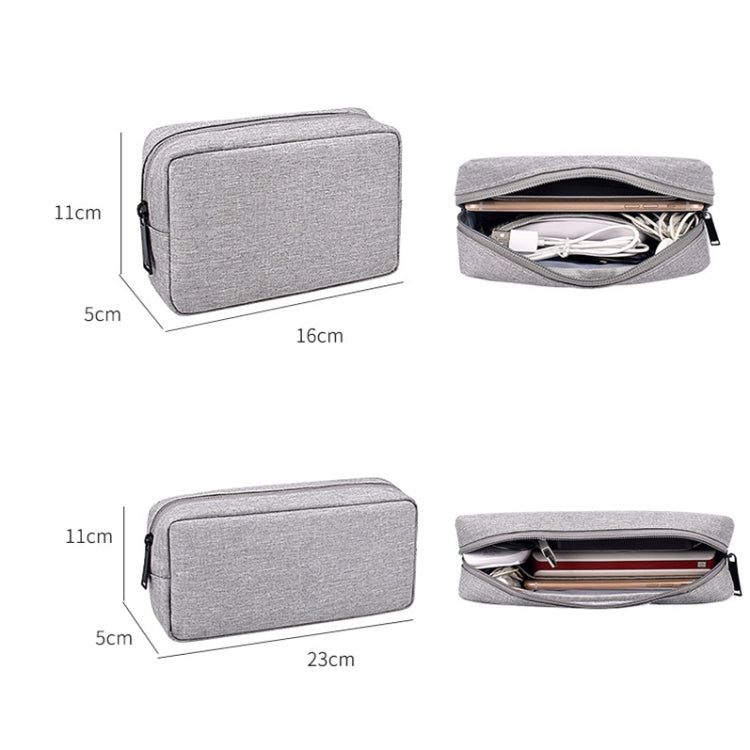 DY01 Digital Accessories Storage Bag, Spec:, Small (Maid Gray), Small (Beauty Pink), Small (Mysterious Black), Small (Sky Blue), Small (Navy Blue), Small (Dark Gray), Large (Maid Gray), Large (Beauty Pink), Large (Mysterious Black), Large (Navy Blue)  ...
