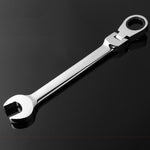 Combination Ratchet Wrench with Flexible Head Dual-purpose Ratchet Tool, 6mm, 7mm, 9mm, 11mm, 16mm, 24mm, 18mm, 20mm, 21mm, 22mm, 23mm