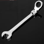 Combination Ratchet Wrench with Flexible Head Dual-purpose Ratchet Tool, 6mm, 7mm, 9mm, 11mm, 16mm, 24mm, 18mm, 20mm, 21mm, 22mm, 23mm