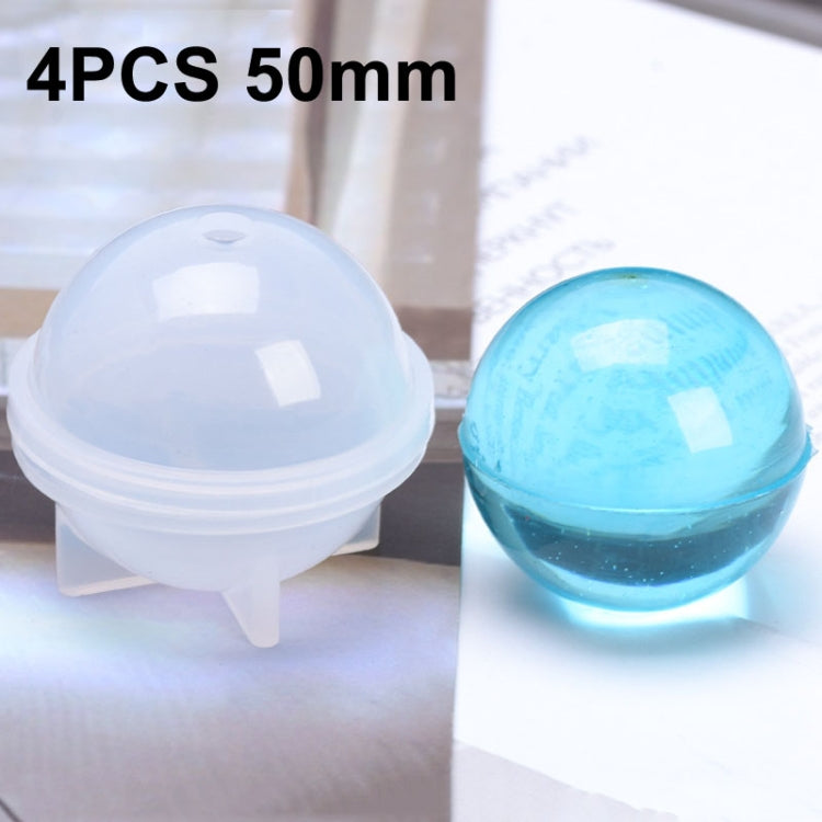 Crystal Epoxy Ball Silicone Mould DIY Handmade Jewelry Sphere Making Mould, 20 PCS 20mm, 20 PCS 30mm, 10 PCS 40mm, 4 PCS 50mm, 4 PCS  60mm