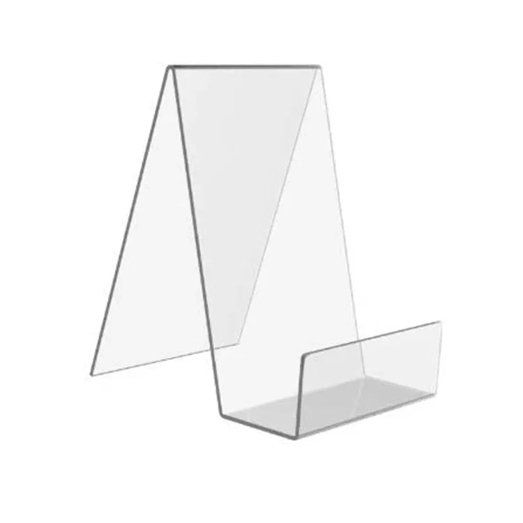 2 PCS Acrylic Display Stand Transparent Book Shelf Photo Frame Holder, 100 x 115 x 145mm