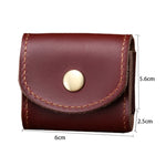 S122 Vintage Mini Leather Headphone Bag, Coffee, Wine Red, Black, Blue, Gray, Green