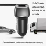 One For Four Car Charger QC3.0 Fast Charge 4USB Car Front And Rear Seat Car Charger, Style:, Upgraded Edition