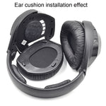 2 PCS Earpad for Sennheiser HDR RS165 RS175 RS185 RS195,Style:, Frog Leather Earmuff, Velvet Cloth Earmuff, Protein Leather Earmuff, Lambskin Earmuff, Football Net Earmuff