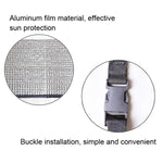 Universal Air Conditioner Cover  Aluminum Foil Composite Flame Retardant Rainproof  Cover, 80 x 40cm