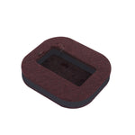5 PCS Computer Seat Pulley Holder Chair Roller Non-slip Pad, Square Bean-colored Felt Bottom, Square Brown Felt Bottom, Round Bean Color Plastic Bottom, Round Black Plastic Bottom