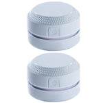 2PCS Desktop Mini Vacuum Cleaner Rubber Confetti Keyboard Cleaner, Pink, Blue