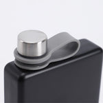 9oz Portable 304 Stainless Steel Flagon Whiskey Vodka Wine Pot Hip Flask, Matte Black, Military Green, Blue, Red