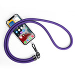 Mobile Phone Mountaineering Rope Lanyard  Can Be Hung Neck Or Crossbody, Black, Orange, Sky Blue, Red, Gem Blue, Violet, Brick Orange