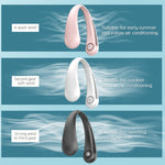 Lazy Hanging Neck Fan Bladeless Silent Sports Fan,Model:, T36 Black 3000 mAh, A306 Four -core 4000 mAh White, A306 Four -core 4000 mAh Green