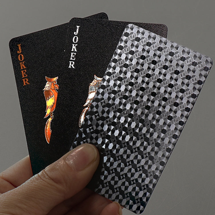 2 PCS Card Game Bronzing Waterproof Playing Cards, 2 PCS Bronzing Waterproof Poker