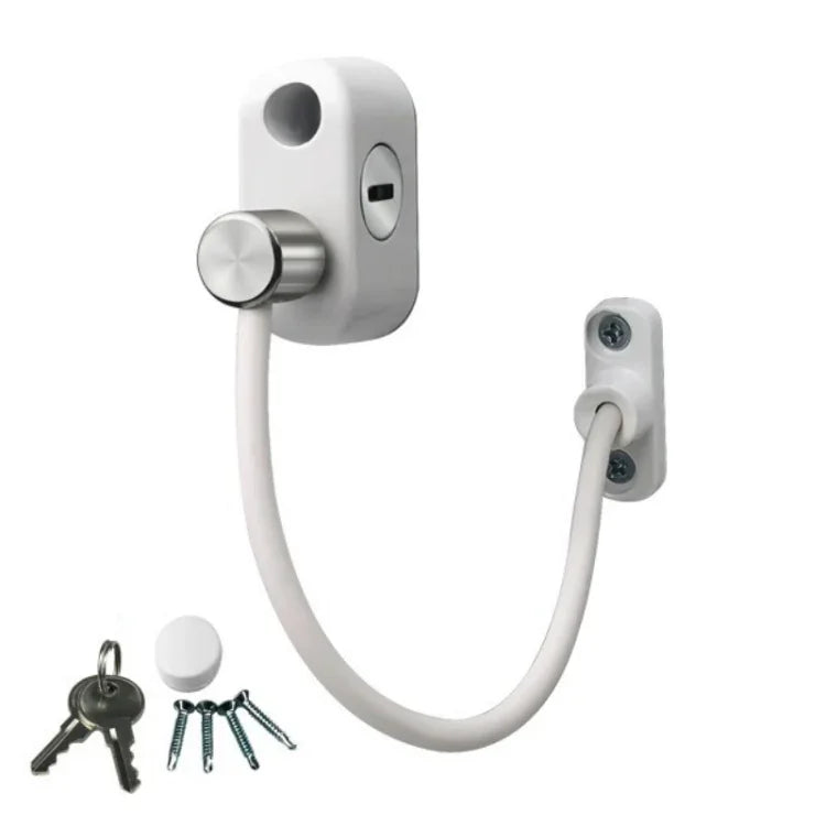 Children High-rise Anti-fall Safety Lock Window Push Limiter, Color:, White, Black, White (Thick), Black (Thick), White (Special Thick), Black (Special Thick), White (Enhanced), Black (Enhanced), White (High Standard), Black (High Standard)