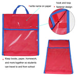 BG20080815 School Children Tote Book Bag Toy Handbag, Yellow, Green, Blue, Red