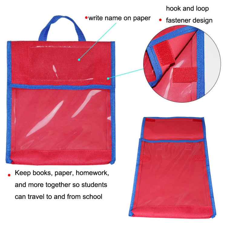 BG20080815 School Children Tote Book Bag Toy Handbag, Yellow, Green, Blue, Red