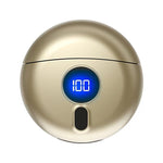 TJ01 Flying Saucer Razor USB Rechargeable Mini Shaver, Dark Gray, Champagne Golden