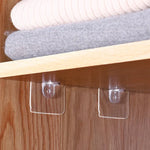 4pcs /Set Simple Firm Load Bearing Wardrobe Layered Partition Bracket, Size:, Large 7cm