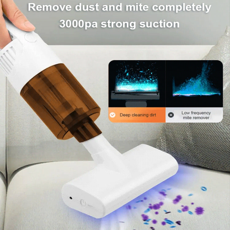 K9T 6W 3000 Pa Wireless Mite Removal Instrument Handheld Portable Vacuum Cleaner, K9T (Black), K9T (White)
