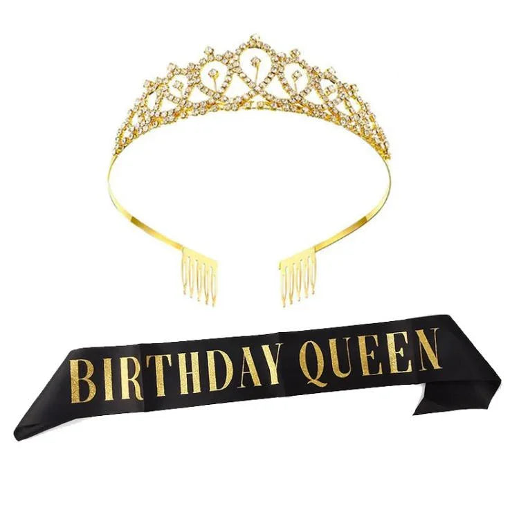 WM-02 Crystal Diamond Birthday Party Wedding Updo Crown, Color: Gold Queen Set1, Silver, Gold, Rose Gold, AB Diamond, Gold Queen, AB Silver Queen, Silver Queen, Rose Gold Queen, Golden Queen, Silver Girl, AB Gold Girl, Gold Girl, Rose Gold Girl