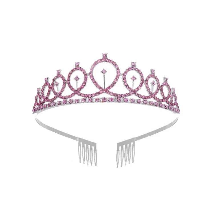 WM-02 Crystal Diamond Birthday Party Wedding Updo Crown, Color: Gold Queen Set1, Silver, Gold, Rose Gold, AB Diamond, Gold Queen, AB Silver Queen, Silver Queen, Rose Gold Queen, Golden Queen, Silver Girl, AB Gold Girl, Gold Girl, Rose Gold Girl