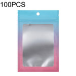 100PCS Aluminum Foil Ziplock Bag Jewelry Data Cable Sealed Packaging Bag, Size:, 7.5x10cm (Pink Gradually Purple), 7.5x10cm (Blue Gradually Pink), 7.5x10cm (Blue Gradient), 7.5x10cm (Yellow Gradient), 8.5x13cm (Pink Gradually Purple)                   ...