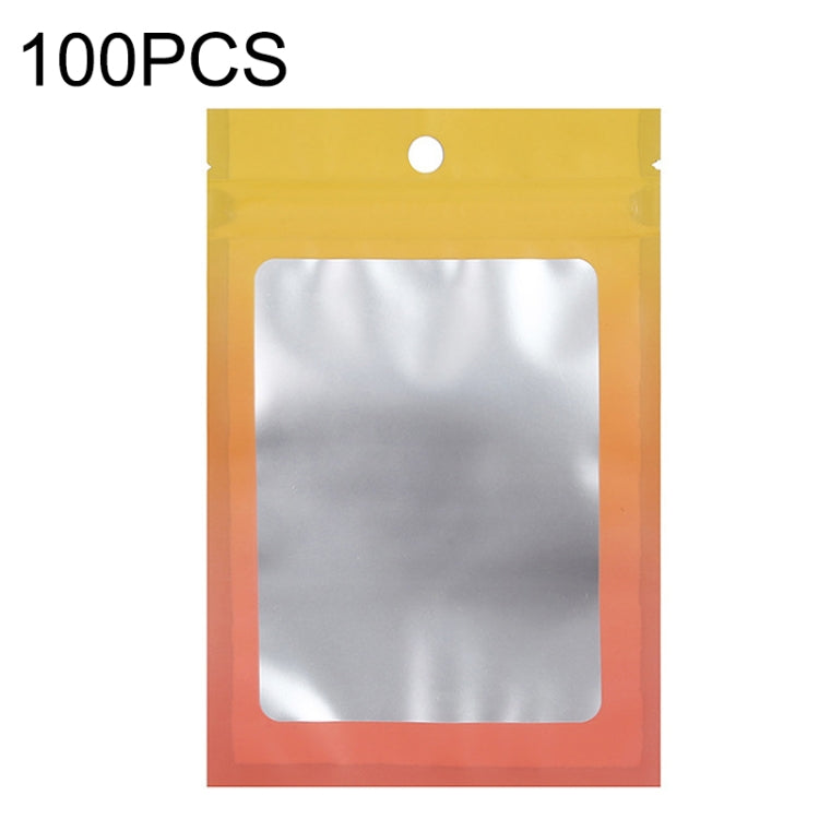 100PCS Aluminum Foil Ziplock Bag Jewelry Data Cable Sealed Packaging Bag, Size:, 7.5x10cm (Pink Gradually Purple), 7.5x10cm (Blue Gradually Pink), 7.5x10cm (Blue Gradient), 7.5x10cm (Yellow Gradient), 8.5x13cm (Pink Gradually Purple)                   ...