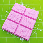 6 Grid  Square Honeycomb Ice Cube Cake Mould Square Handmade Soap Mould, Soap Mould