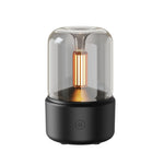 120ML Simulated Candlelight Aroma Diffuser USB Home Atmosphere Night Light Humidifier, DQ702 (Beige), DQ702 (Black)