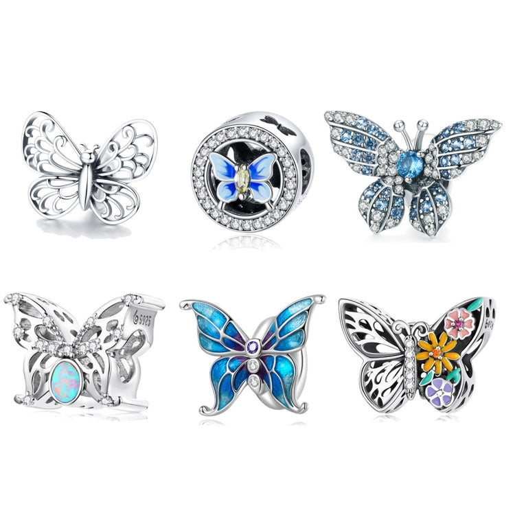 S925 Butterfly Series DIY Bracelet Pearl Accessories, Style:, SCC2326, BSC588, BSC558, BSC062, BSC061, SCC1682