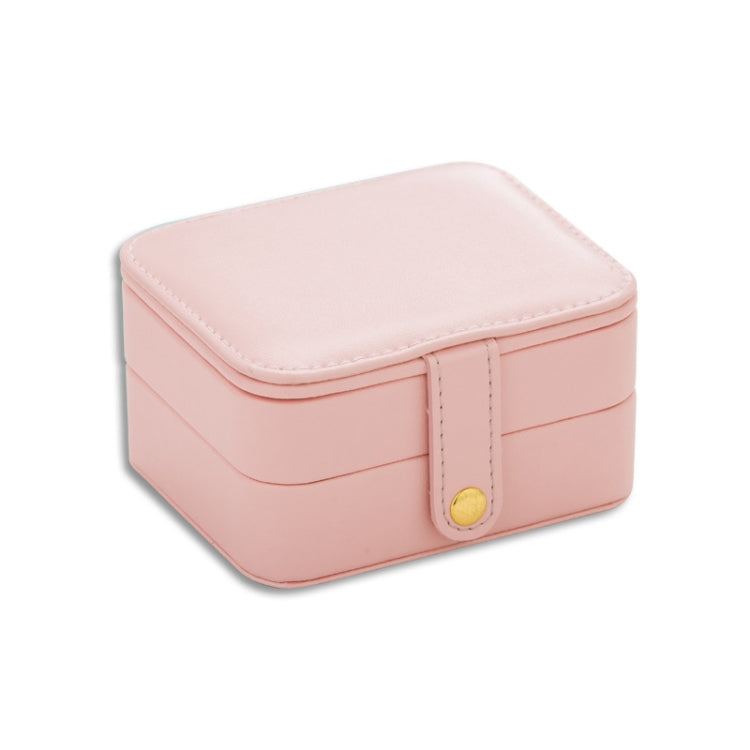 SH688-58 Square Double-Layer PU Earring Storage Jewelry Box, Double-Layer (Pink), Double-Layer (Light Blue), Double-Layer (White), Double-Layer (Navy Blue)