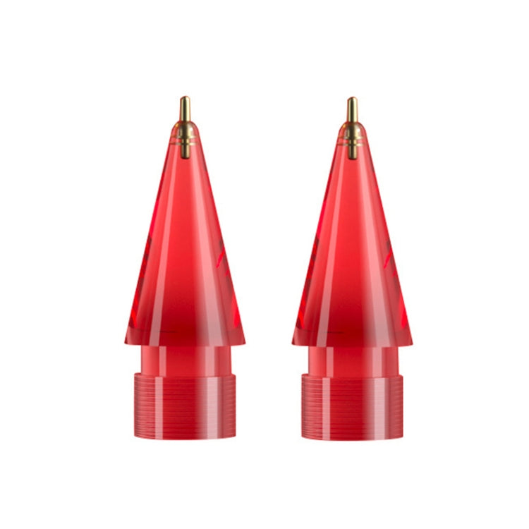 For Apple Pencil 1/2 2pcs Stylus Transparent Replacement Needle Nib, Spec:, Extended (Red), Extended (Blue), Extended (Green), Extended (Pink), Extended (Gray), Extended (Gold), Extended (Purple), Round (Red), Round (Blue), Round (Green), Round (Pink) ...