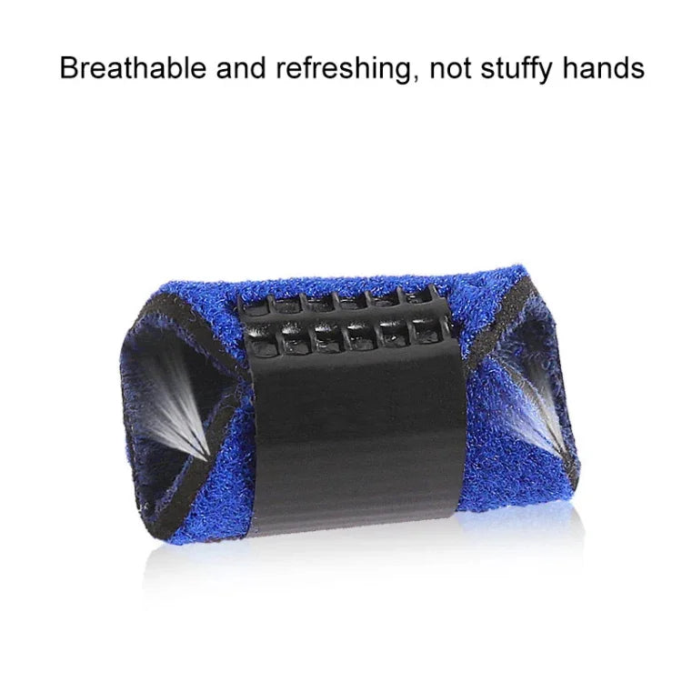 2 PCS Finger Straps Postoperative Rehabilitation Finger Protectors, Red, Blue, Black, Skin Color