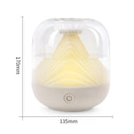 FX-039 USB Charging Ambient Light Humidifier Mountain Mini Wireless Humidifier, Green, White, Wine Red