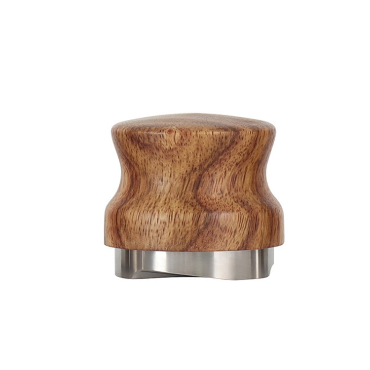 Pear Wood Stainless Steel Coffee Compressor, 51 mm, 53 mm, 58 mm
