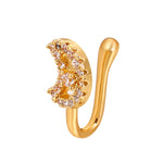 U-shaped Nose Clip Copper Inlaid With Zircon Nose Decoration, Color: G-189 Silver, G-364 Gold, G-365 Silver, G-247 Gold, G-248 Silver, G-251 Gold, G-252 Silver, G-253 Gold, G-254 Silver, G-235 Gold, G-236 Silver, G-231 Gold, G-232 Silver, G-249 Gold   ...
