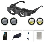 DM0125 3X Fishing Binoculars Adjustable Focus Glass Type Binoculars, Hardcover, With Grey Polarised Lens, With Yellow Polarised Lens, With Red Polarised Lens, With Grey + Yellow  Lens, With Tricolour  Lens