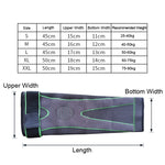 Nylon Knitted Riding Sports Extended Knee Pads, XL, XXL
