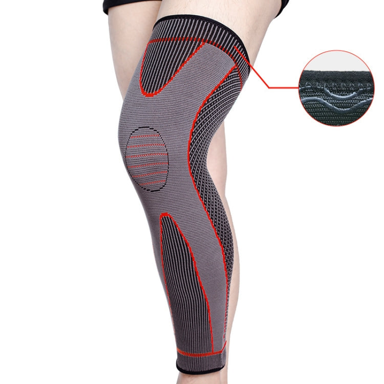 Nylon Knitted Riding Sports Extended Knee Pads, XL, XXL