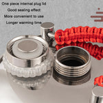One-piece Cover 304 Stainless Steel Soup Pouch Hand Warmer Hot Water Bottle, 13cm, 15cm, 18cm