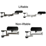 Aluminum Alloy Computer Desk Wrist Brace Arm Bracket, Liftable Gray