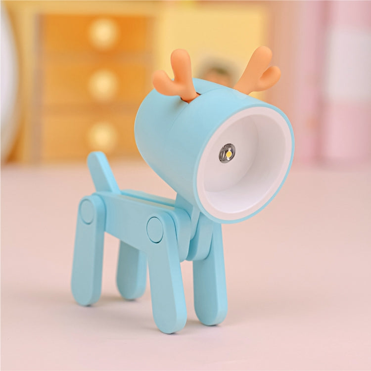 TL-23 LED Mini Foldable Cartoon Desk Lamp Home Pet Shape Decoration Table Lamp, Spec:, Dog (Blue), Dog (Green), Dog (Pink), Dog (Beige), Dog (Orange）, Dog (Yellow), Deer (Blue), Deer (Green), Deer (Pink), Deer (Beige), Deer (Orange), Deer (Yellow)     ...