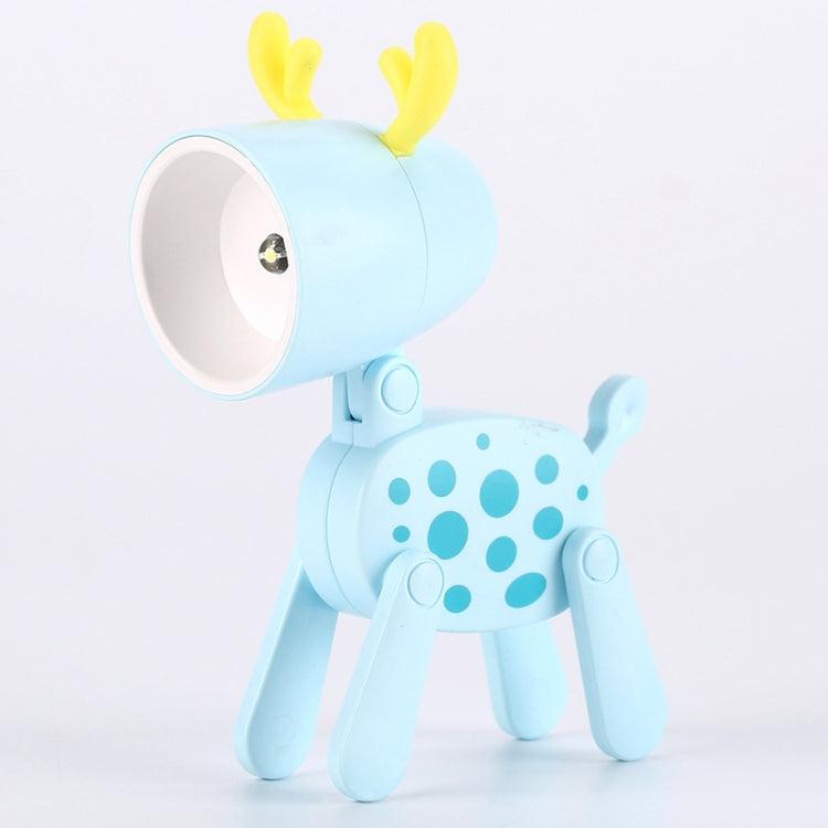 TL-23 LED Mini Foldable Cartoon Desk Lamp Home Pet Shape Decoration Table Lamp, Spec:, Dog (Blue), Dog (Green), Dog (Pink), Dog (Beige), Dog (Orange）, Dog (Yellow), Deer (Blue), Deer (Green), Deer (Pink), Deer (Beige), Deer (Orange), Deer (Yellow)     ...