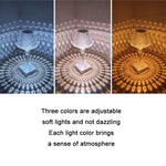 Bedside Crystal Table Lamp LED Wine Glass Night Light, Specification:, 3 Color Model USB, Remote Control RGB16 Colors, 3 Color Plug-in Model