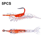 HENGJIA SO077 6cm 3g Lead Wrapped Shrimp Soft Lure Sea Bass Fake Lure, SO077 1, SO077 2, SO077 3, SO077 4