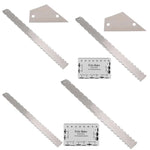 GNR3 Stainless Steel Measurement Bass Guitar Neck Ruler, Style:, Double Teeth+Leveling Ruler+String High Ruler