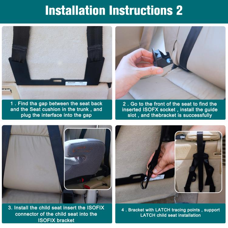 Extended Universal ISOFIX Children Seat Interface, ZL-2049 Extended